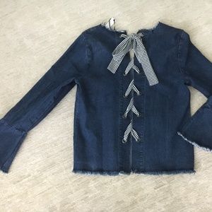 Moelleux denim top